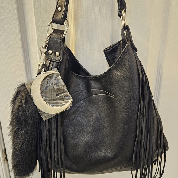 KILLSTAR ~ Under A Moon Spell JANIS Fringe Gothic Handbag - Picture 4 of 17